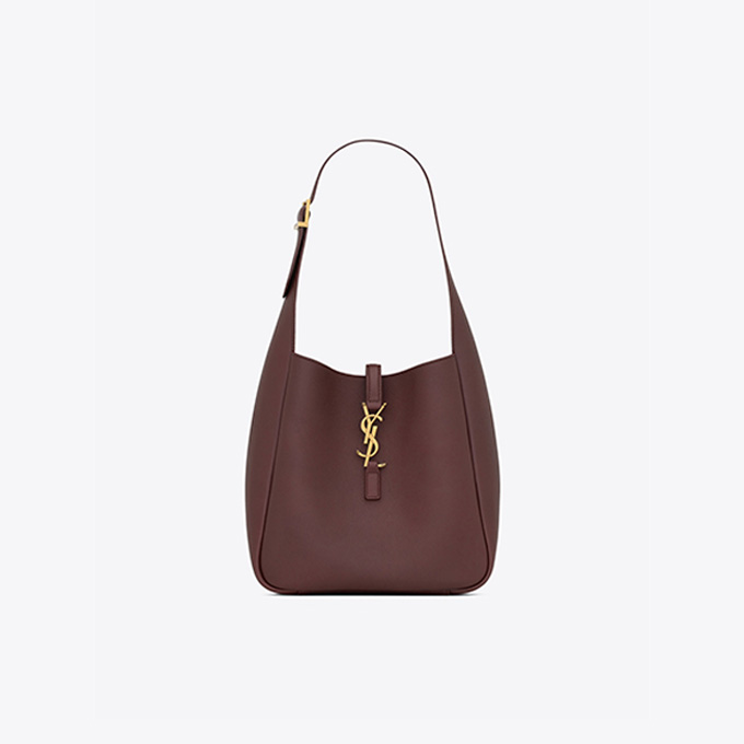 9a+quality saint laurent le 5 a 7 small grain leather hobo shoulder bag